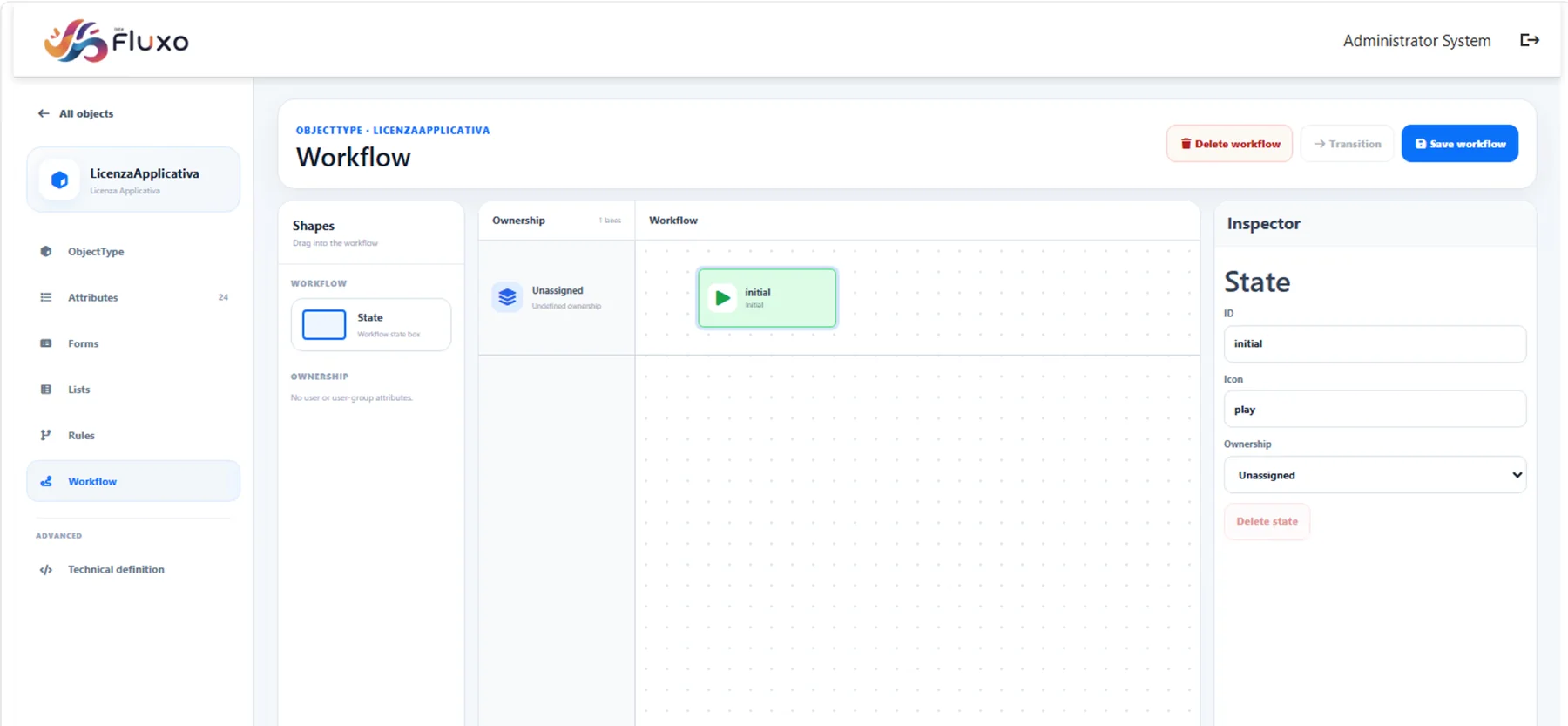 Studio workflow editor